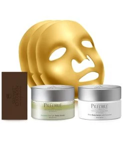 Predire Paris 17oz Oxygen/Vitamin Gold Masks W/ Spa Reinvigorate Collection - Coconut Women Skincare Sets