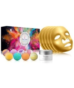 Predire Paris 7oz Oxygen/Vitamin Gold Masks W/ Bath Rejuvenating Set - Coconut Women Skincare Sets