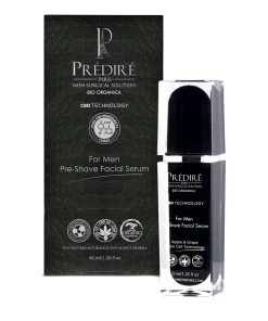 Predire Paris Men's 1.35oz Pre-Shave Facial Serum For Men Infused With CBD Cologne & Aftershave