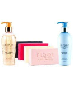 Predire Paris 41.59oz Luxurious Daily Routine Bundle-Purifying Milk Cleanser Women Skincare Sets
