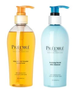 Predire Paris 8.45oz Purifying Milk Cleanser & Boosting Facial Toner Set Women Skincare Sets