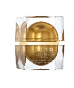 Predire Paris 1.69 Fl Oz Vitamin C, E, & A Golden Magnetic Mud Mask Collagen & Oxygen Booster Women Face Masks